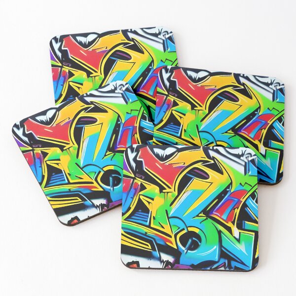 Item preview, Street Art Meets Abstract Design In Vibrant Digital Fusion | 337 designed and sold by City Graffix Design Co..