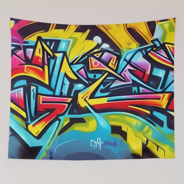 Item preview, Street Art Meets Abstract Design In Vibrant Digital Fusion | 338 designed and sold by City Graffix Design Co..