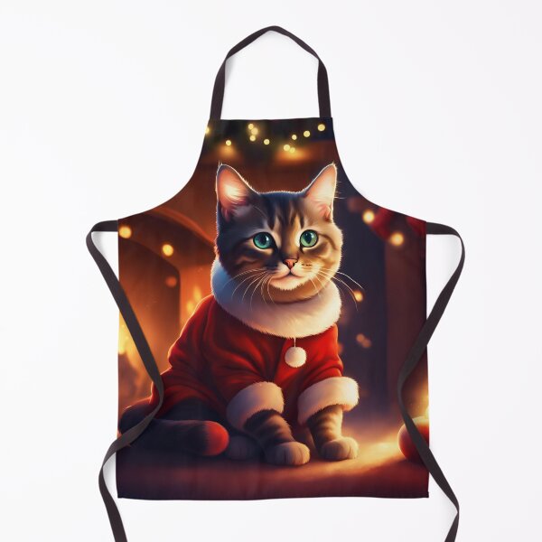 Item preview, Santa cat designed and sold by JoannaArtGo.
