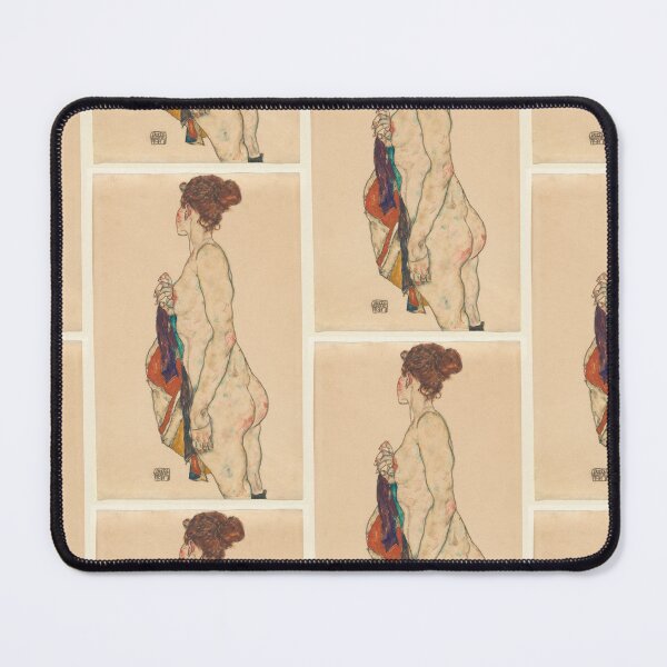 Item preview, Egon Schiele Standing Nude with a Patterned Robe designed and sold by TeeARTHY.