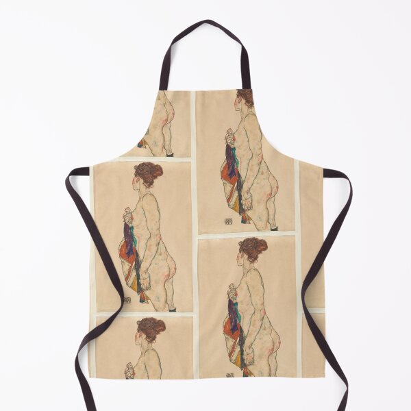 Item preview, Egon Schiele Standing Nude with a Patterned Robe designed and sold by TeeARTHY.