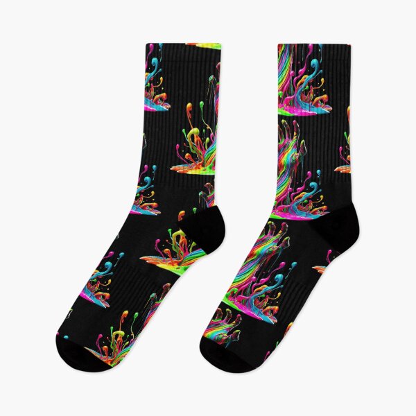 Item preview, Zombie Hand Paint Splatter – Neon Chaos Unleashed designed and sold by SHHCreations.