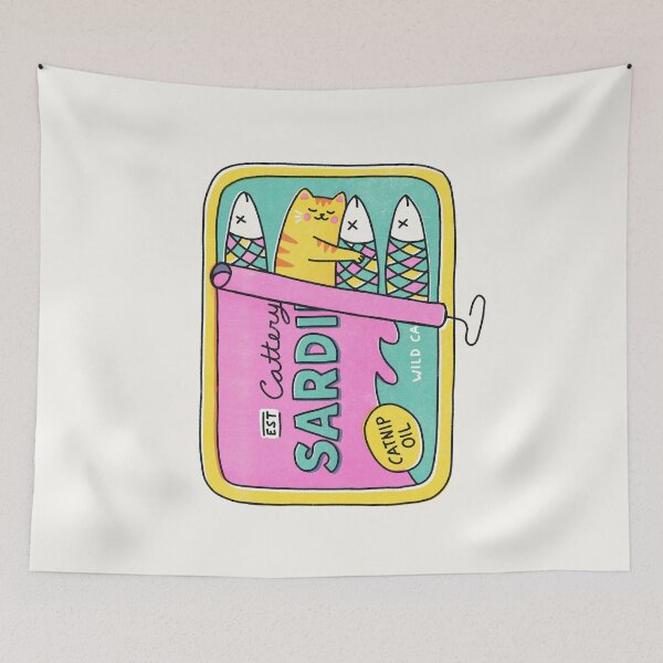 Item preview, Sardine Cat Snuggles designed and sold by Midnight Coffee.