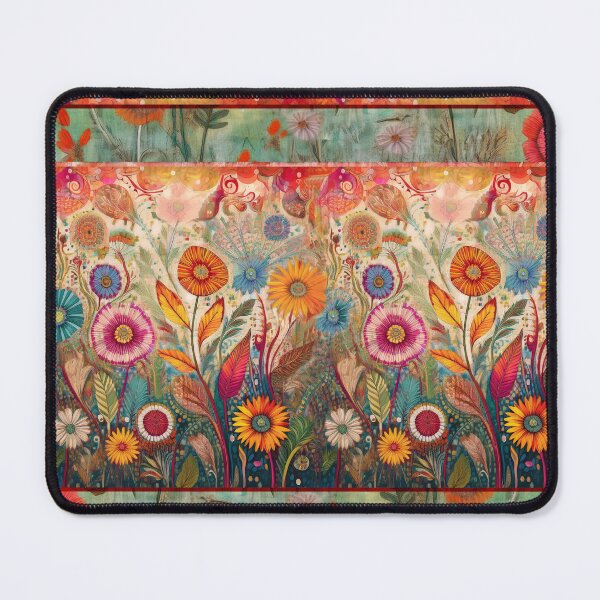 Item preview, Retro Hippie: Folk Art Garden designed and sold by J Marielle Designs.