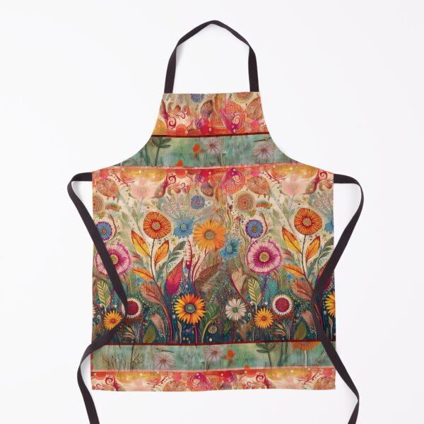 Item preview, Retro Hippie: Folk Art Garden designed and sold by J Marielle Designs.