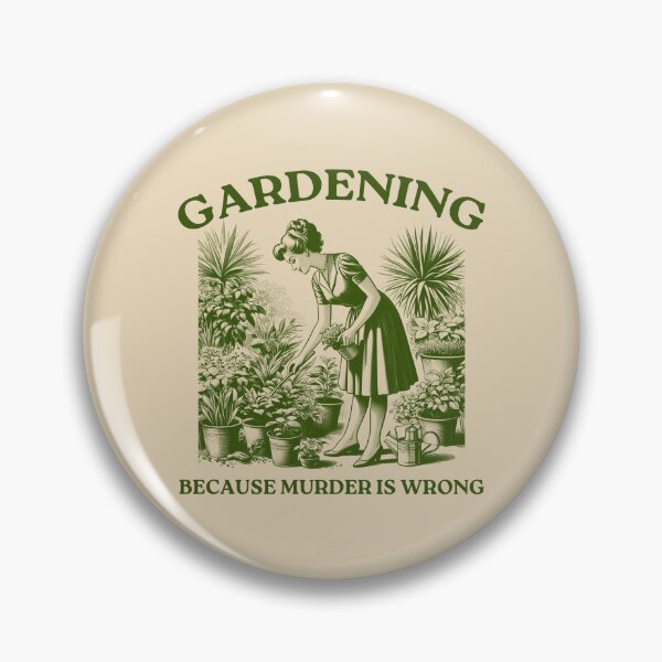 Item preview, Gardening Because Murder is Wrong designed and sold by VerdePlantTees.