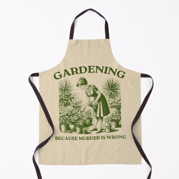 Item preview, Gardening Because Murder is Wrong designed and sold by VerdePlantTees.