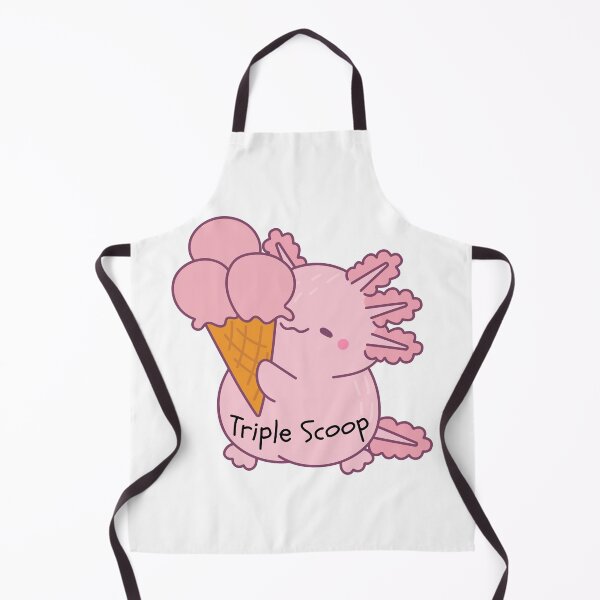 Item preview, Axolotls eating a Triple Scoop Cone designed and sold by TommyTsunami.