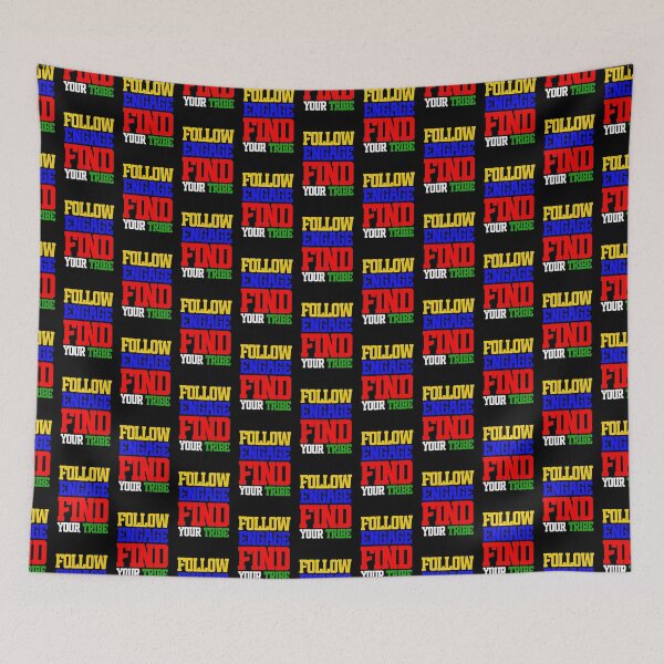 Item preview, FOLLOW - ENGAGE - FIND YOUR TRIBE designed and sold by alegnacreates.