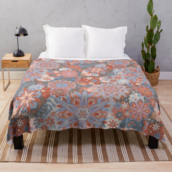 Item preview, Bohemian Mandalas - pink and grey pattern by Cecca Designs designed and sold by Cecca-Designs.