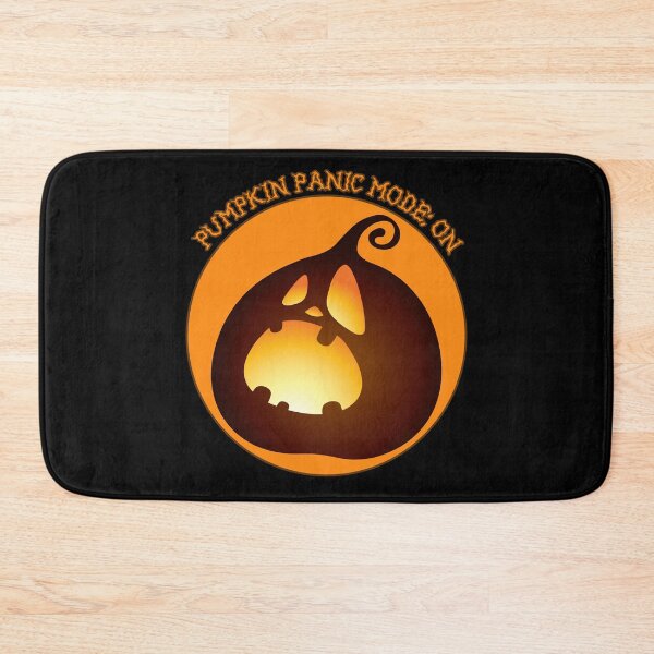 Item preview, Pumpkin Panic Mode ON Scared Halloween Pumpkin  designed and sold by UN-FUR-GETTABLE.