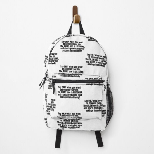 Item preview, Say ONLY what you want to become your life. The SILENT one is LISTENING, and starts producing your askings immediately! designed and sold by Finds.