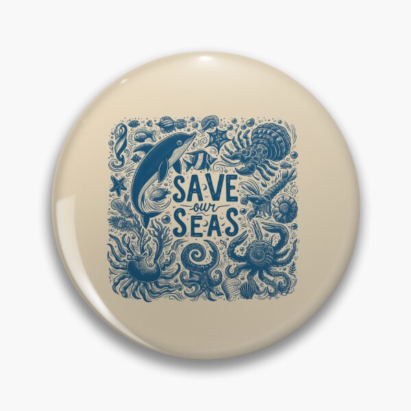 Item preview, Save Our Seas Ocean Animals Hand Drawn Vintage designed and sold by VerdePlantTees.