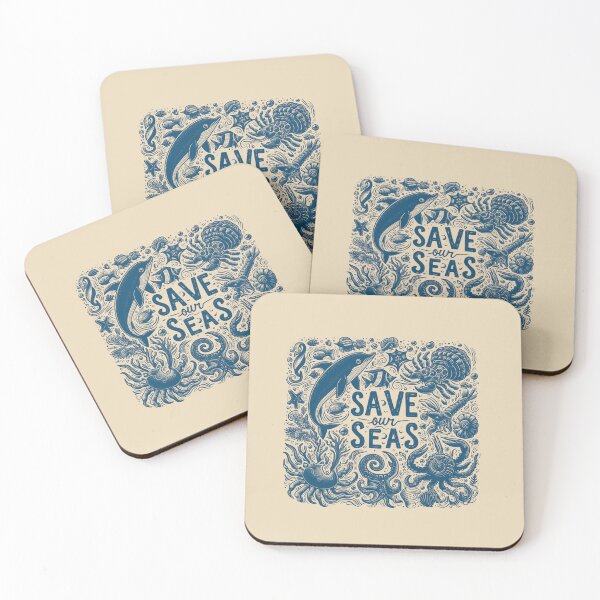 Item preview, Save Our Seas Ocean Animals Hand Drawn Vintage designed and sold by VerdePlantTees.