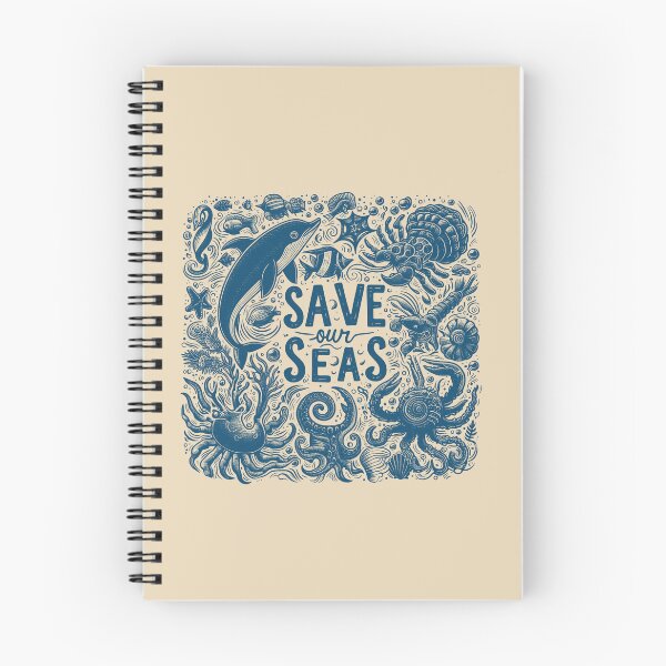Item preview, Save Our Seas Ocean Animals Hand Drawn Vintage designed and sold by VerdePlantTees.