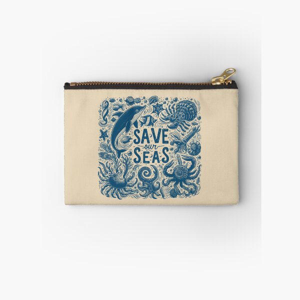 Item preview, Save Our Seas Ocean Animals Hand Drawn Vintage designed and sold by VerdePlantTees.