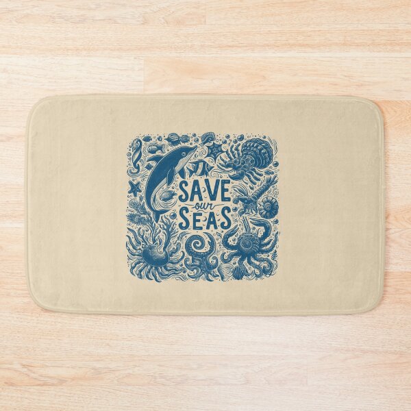 Item preview, Save Our Seas Ocean Animals Hand Drawn Vintage designed and sold by VerdePlantTees.