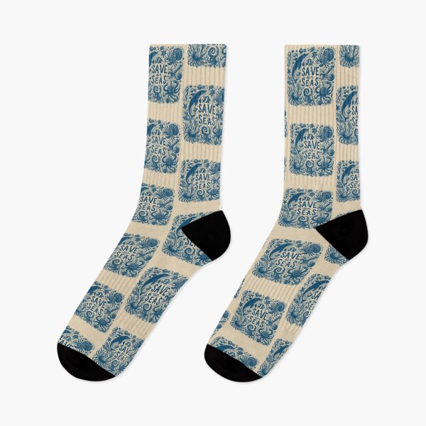Item preview, Save Our Seas Ocean Animals Hand Drawn Vintage designed and sold by VerdePlantTees.