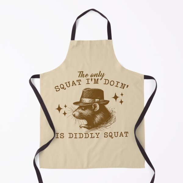Item preview, The Only Squat I'm Doing Is Diddly Squat Funny Possum Funny Cowboy Racoon designed and sold by VerdePlantTees.