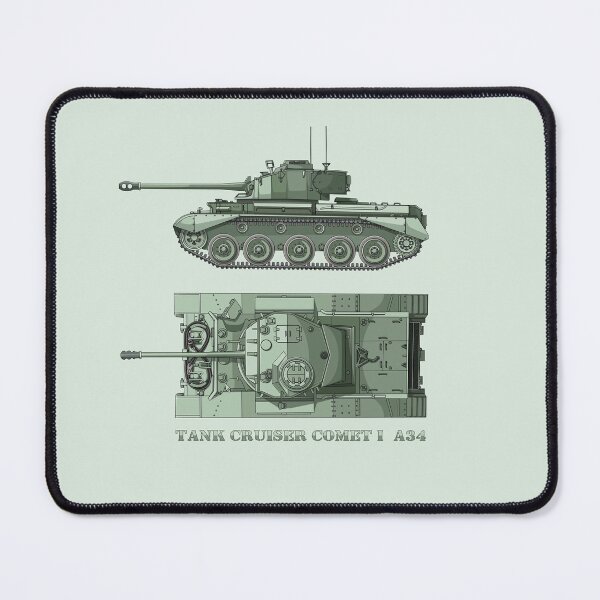 Item preview, Comet A34 British WW2 Tank Diagrams designed and sold by MilitaryMart.