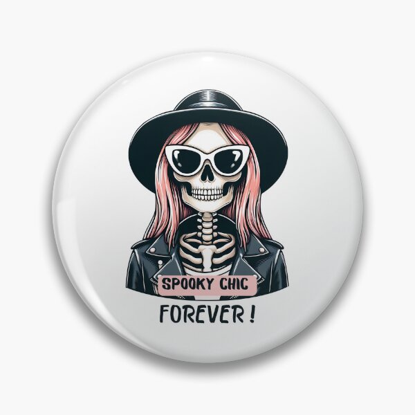 Item preview, Spooky Chic Forever - Halloween Skeleton Girl designed and sold by juliart-pro.