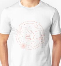 Wissenschaftliche, Bildungselemente. Slim Fit T-Shirt