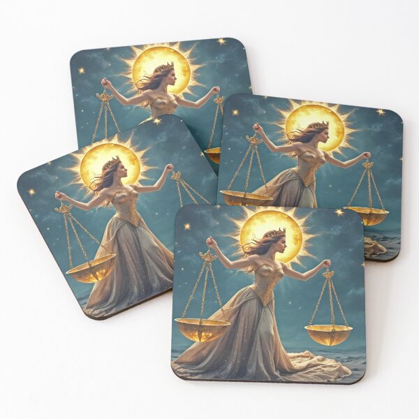 Item preview, LIBRA SEASON STICKER THE SCALES MYSTICAL designed and sold by Arts4U.