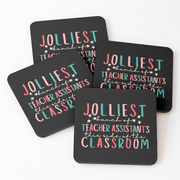 Item preview, Jolliest Bunch Of Teacher Assistants This Side of the Classroom designed and sold by SunfullyYours.