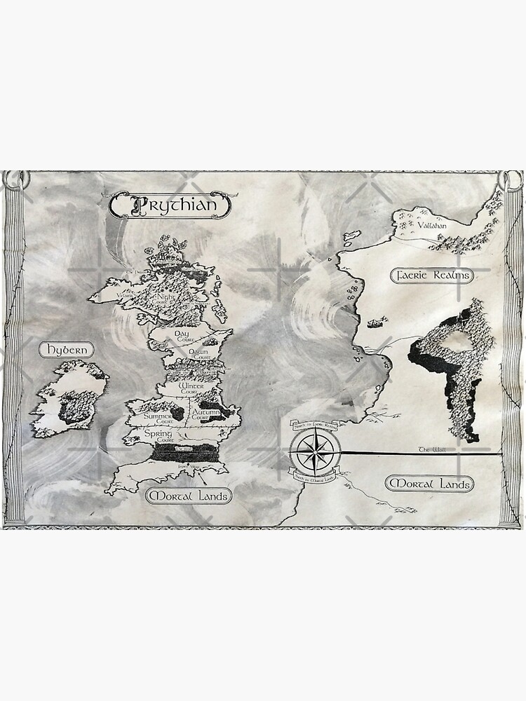 aesthetic bookish prythian map  Jigsaw Puzzle