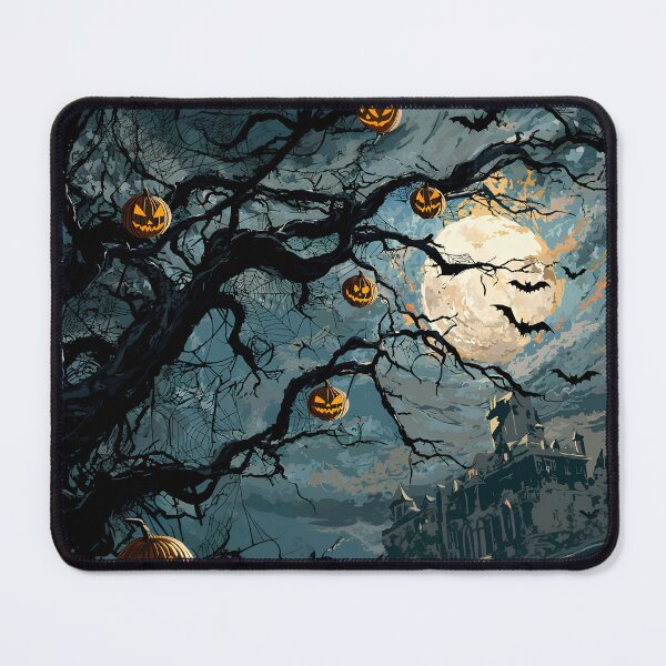 Item preview, Spooky Halloween Tree with Hanging Pumpkins and Full Moon designed and sold by Fab-Haven.