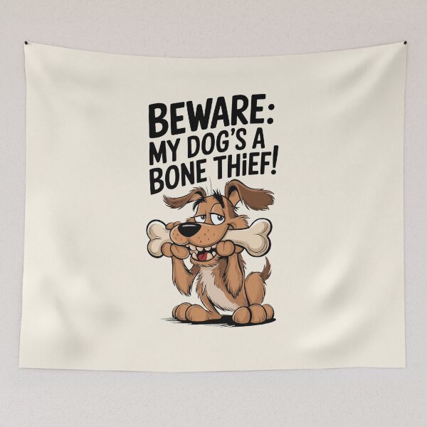 Item preview, Bone Thief Dog Halloween Design designed and sold by MolonasDesigns.