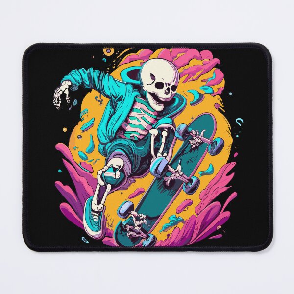 Item preview, Skeleton skateboarder Cool Halloween Skateboard Skater designed and sold by AsTrooArts.