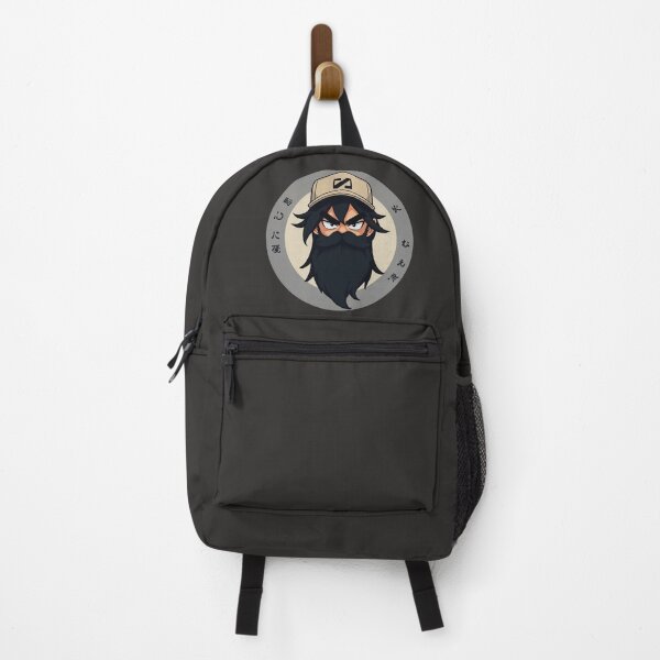 Item preview, Bearded Anime Warrior in Cap | Japanese Cartoon Art designed and sold by GALUMARKET.