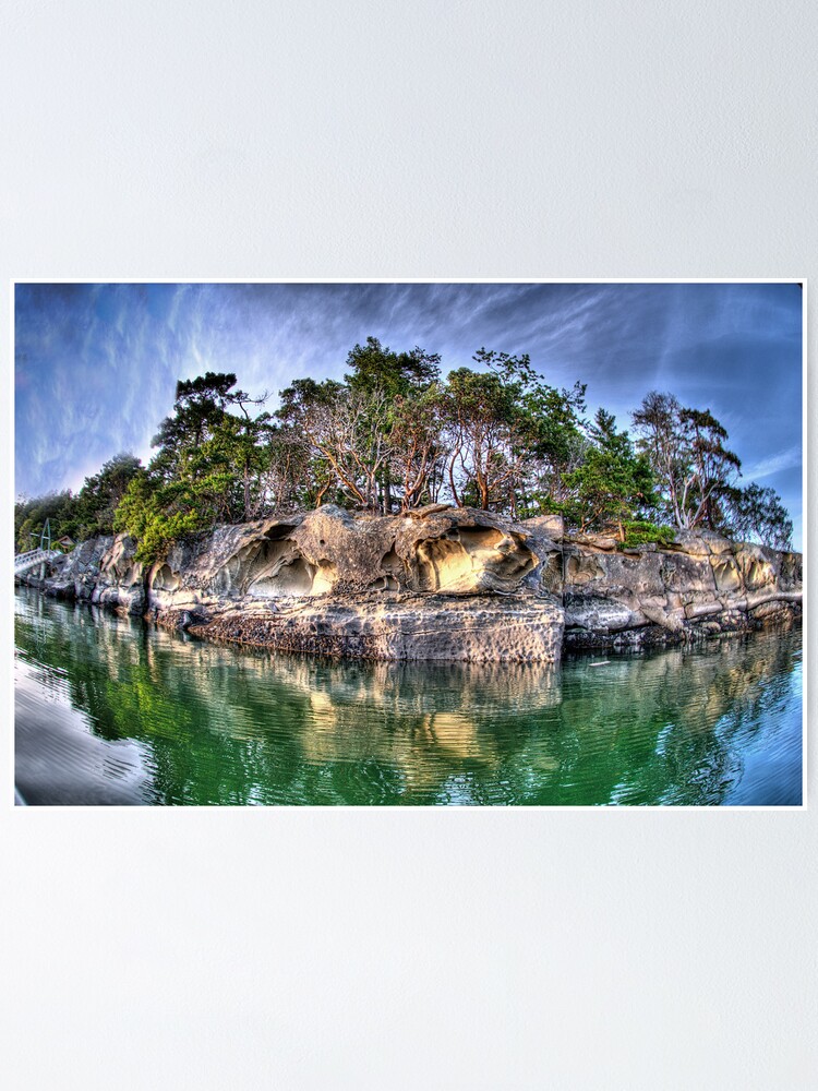 Alternate view of Shoreline at Edith Point, Mayne Island Poster