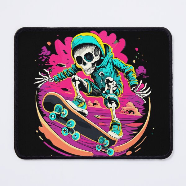 Item preview, Skeleton skateboarder Cool Halloween Skateboard Spooky Skater designed and sold by AsTrooArts.