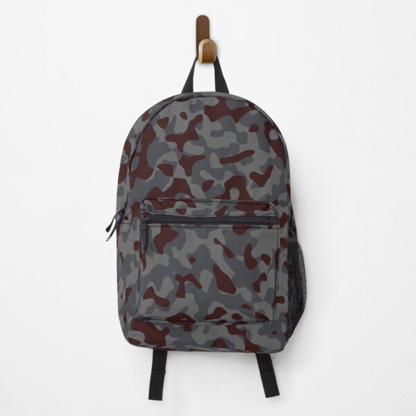Item preview, Dark Maroon, Charcoal Gray, and Ash Gray Camouflage Pattern designed and sold by ModdiesColors.