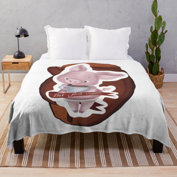 Item preview, Cute pink piggy with cup of coffee  designed and sold by TrusteeDesign.