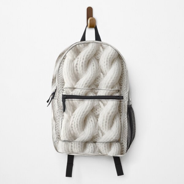 Item preview, Cozy White Knitted Yarn Texture Soft Cable Knit Pattern designed and sold by meganohm.