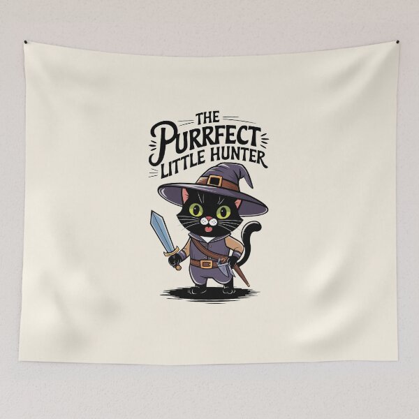 Item preview, Purrfect Little Witch Hunter Design designed and sold by MolonasDesigns.