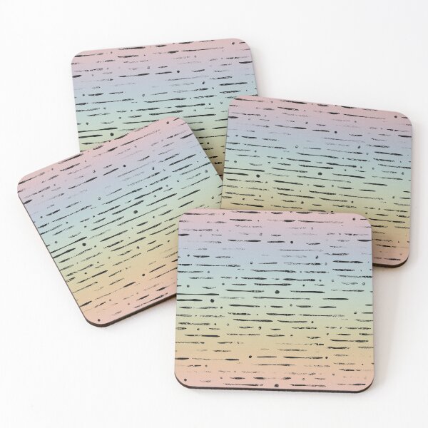 Item preview, Dot-Dash Distressed Pattern - Rainbow Sorbet + Coal designed and sold by Irene Estelle.