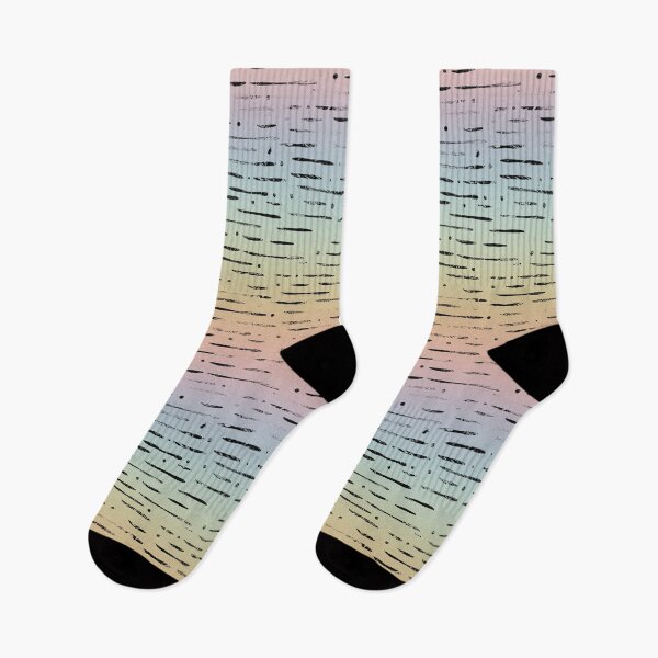 Item preview, Dot-Dash Distressed Pattern - Rainbow Sorbet + Coal designed and sold by Irene Estelle.