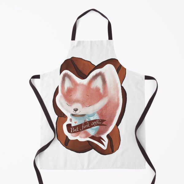 Item preview, Cute dreamy fox with cup of coffee designed and sold by TrusteeDesign.