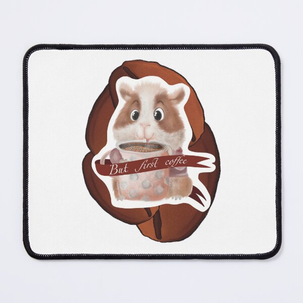Item preview, Cute little hamster with cup of coffee designed and sold by TrusteeDesign.