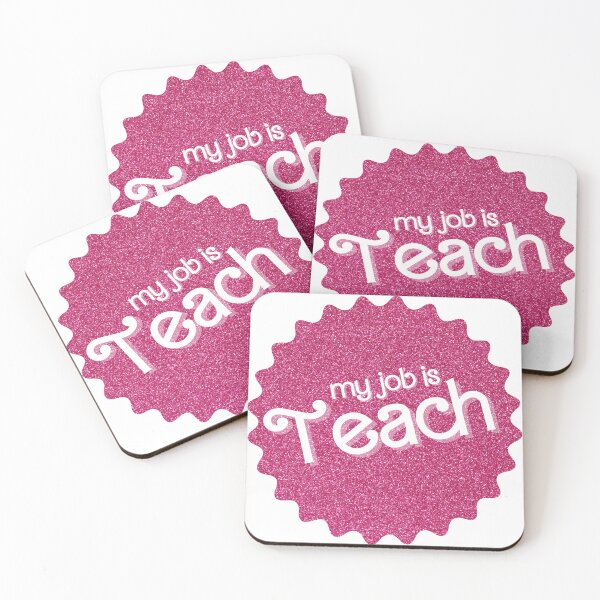 Item preview, My Job Is Teach (Pink Sparkle) designed and sold by OscarAndOphelia.