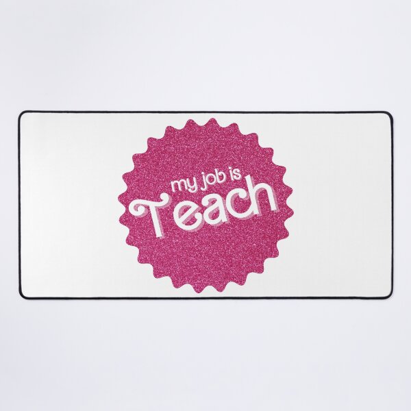 Item preview, My Job Is Teach (Pink Sparkle) designed and sold by OscarAndOphelia.