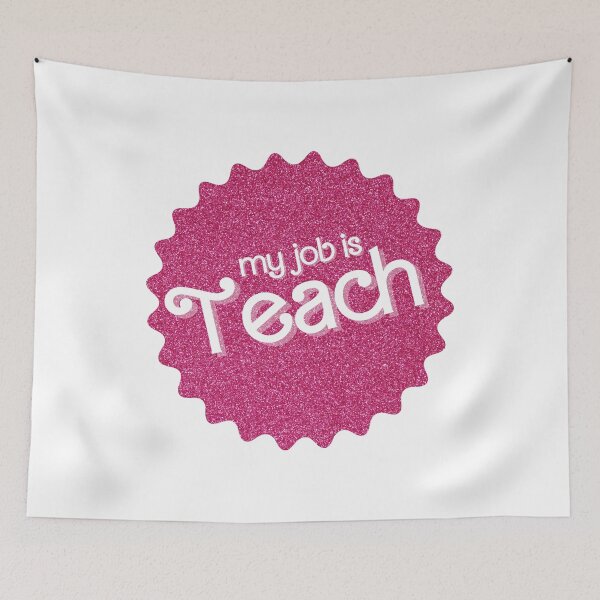Item preview, My Job Is Teach (Pink Sparkle) designed and sold by OscarAndOphelia.