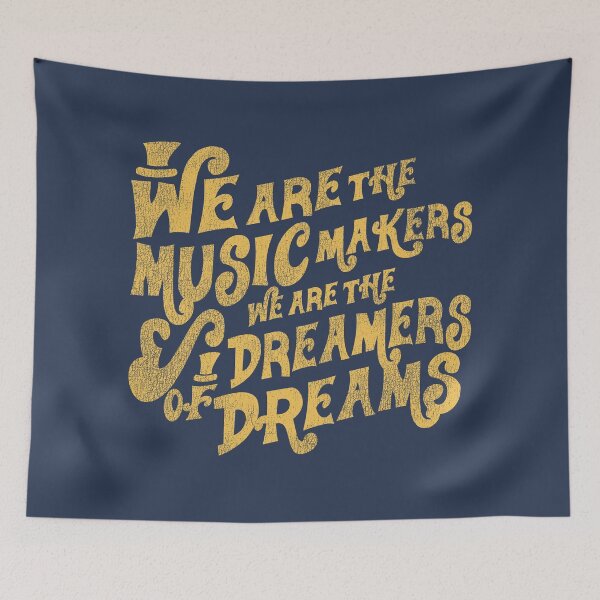 Item preview, We are the Music Makers Worn designed and sold by Alema Art.