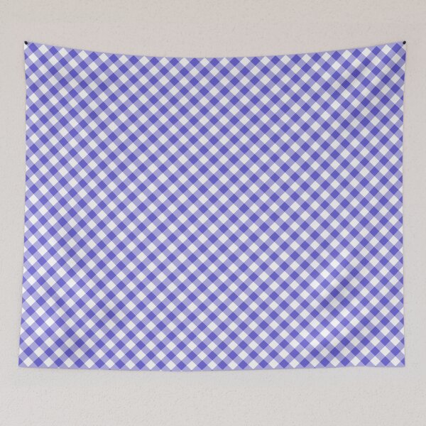 Item preview, Vintage Vertical Gingham Pattern in Purple designed and sold by Artistestella.