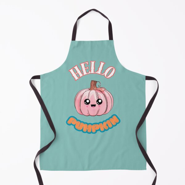 Item preview, hello cute kawaii pink pumpkin whimsical fall halloween funny design for autumn lovers designed and sold by Mayaart83.