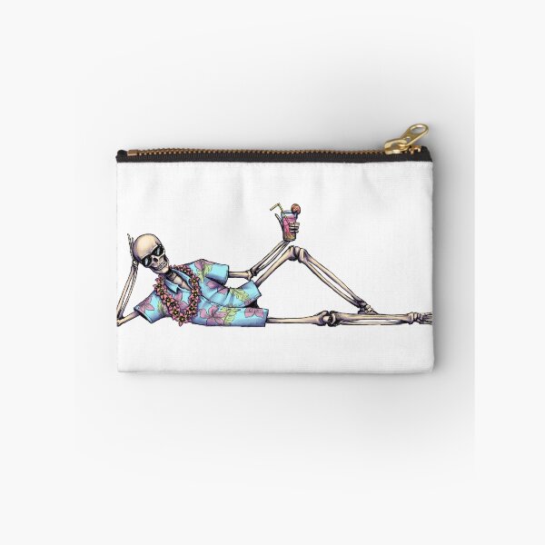 Item preview, Chilling Skeleton in Hawaiian shirt designed and sold by Rikeshi.